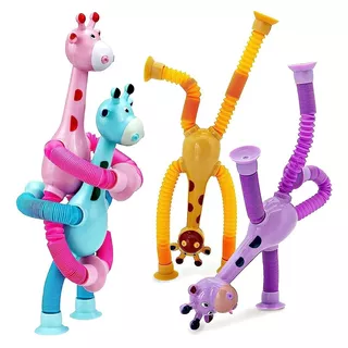 Kit 4 Girafinhas Magic Hoppers Brinquedo Educativo Infantil