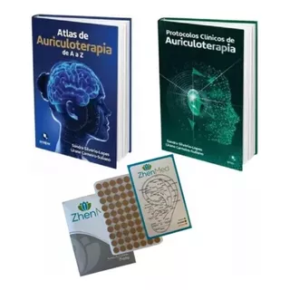 Kit Livros Atlas De A A Z E Protocolos Clínicos De Auriculo