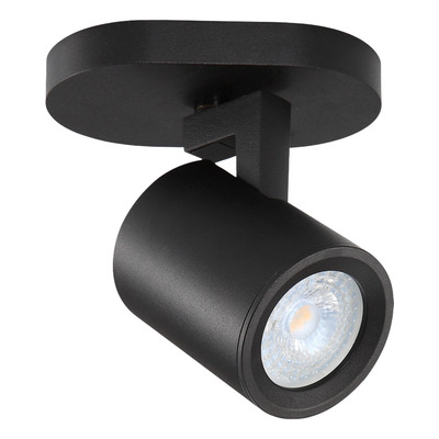 Aplique 1 Luz Spot Negro Movil Dicro Led Gu10 U1301n Mks