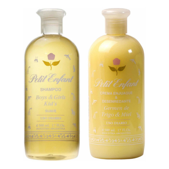 Petit Enfant Niños Shampoo + Crema De Enjuague 500ml - 