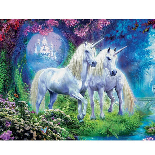 Rompecabeza Puzzle Educa X 500 Unicornios En El Bosque 17648