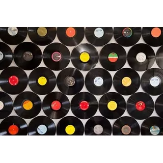 50 Discos Lps De Vinil Para Decoração 30 Cm