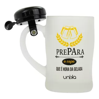 Caneca Vidro Prepara O Copo Campainha 400ml