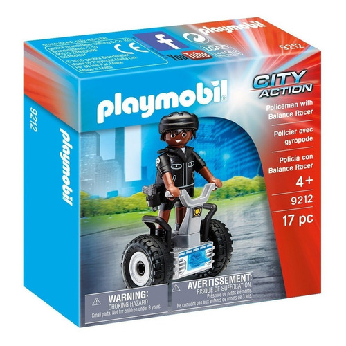 Todobloques Playmobil 9212 Policía Con Vehículo !!