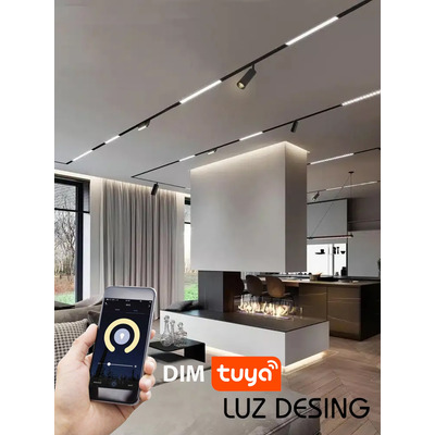 Spot Led Panel Para Riel Vk-magnetic Dim Tuya Smart 12w Vk