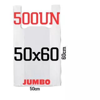 500 Bolsas Camiseta Jumbo Especial Basura