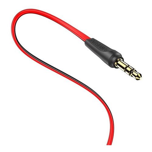 Cable Auxiliar Audio Universal Jack 3.5mm 2m Color Borofone Color Rojo