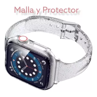 Combo Para Apple Watch, Malla Y Protector. Exclusivo!