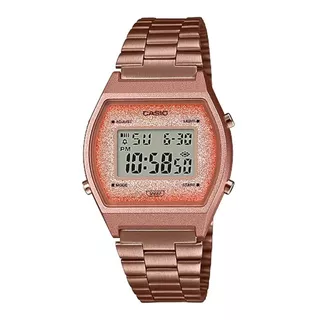 Reloj Casio B640wcg-5df Mujer Vintage 100% Original Color De La Correa Oro Rosa Color Del Bisel Oro Rosa Color Del Fondo Oro Rosa