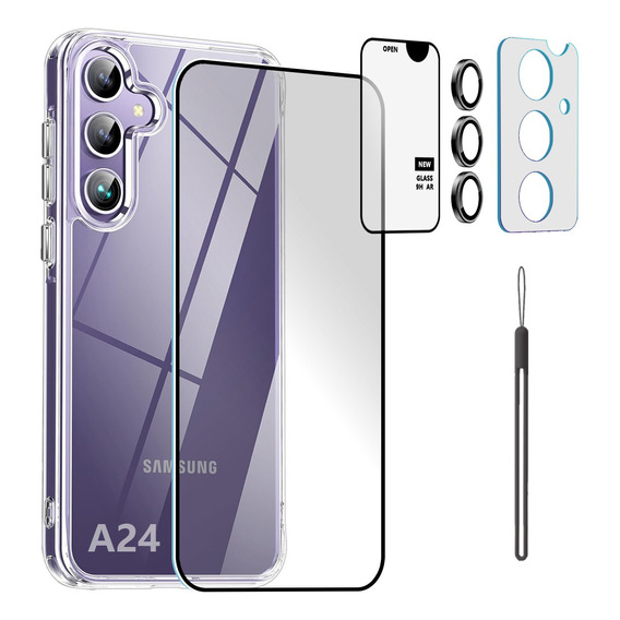 Kit Funda Transparente Para Serie Samsung Galaxy A +micas Hd