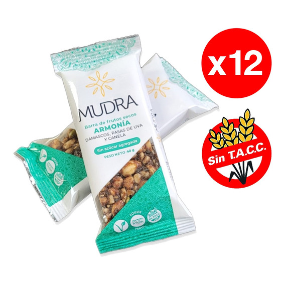 Barritas Cereal X12 Mudra Sin Tacc Kosher Vegana En Caja