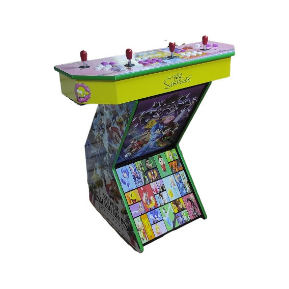 Mueble Pedestal 4 Jugadores Arcade Ploteo A Elecion