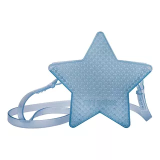 Mini Melissa Sparkly Bag Azul Glitter Mini Bolsa E Mochila