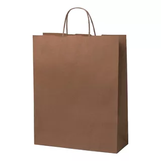 60 Bolsas Papel Kraft 120 Gr 20x19x8 Cm Biodegradable Ecolog