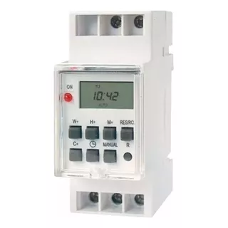 Timer Programable Digital Riel Din Zurich 2hp Temporizador