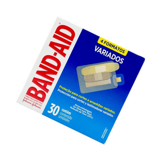 Johnson Band-aid Curitas Banditas Apósitos Variados 30u Nombre Del Diseño 4 Formatos Variados 30u