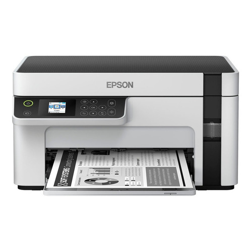 Impresora multifunción Epson EcoTank M2120 con wifi blanca y negra 100V/240V ET-M2120