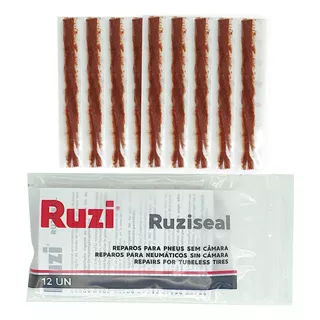 12 Reparos Ruziseal Macarrao Tripa Conserto Pneus S/ Camara