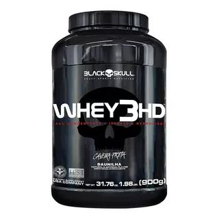 Suplemento Em  Pó Black Skull  Caveira Preta Series Whey 3hd Proteínas Sabor  Baunilha Em Pote De 900g