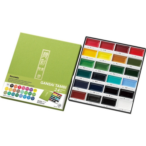 Acuarela Kuretake Gansai Tambi 24 Colores