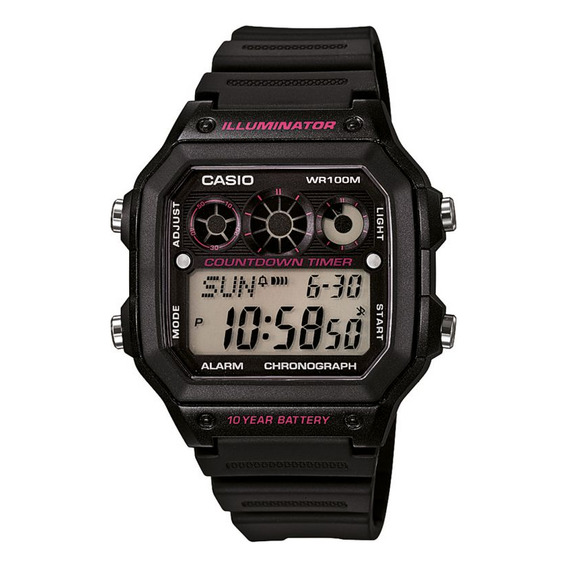 Reloj Para Hombre Casio Ae-1300wh-1a2v Negro