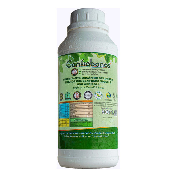 Humus De Lombriz Liquido Confiabonos - 500ml