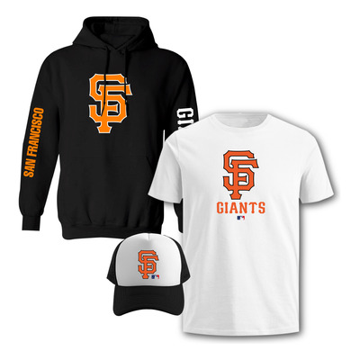 Paquete: Sudadera + Playera + Gorra  San Francisco Giants