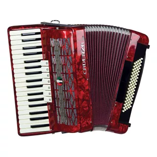 Sanfona Acordeon 80 Baixos 7 Registros 37 Teclas Cadenza