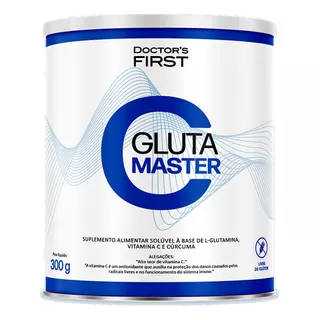 Gluta Master C 300g L-glutamina Vitamina C  Doctors Sabor Sem Sabor