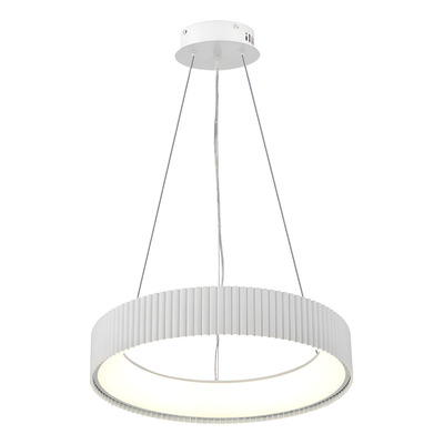 Colgante Led Camboya Blanco Moderno 46cm 28w Cct Lk Blanco