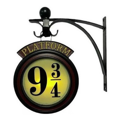 Lámpara Plataforma 9 3/4 Para Harry Potter Artículos L Color Negro