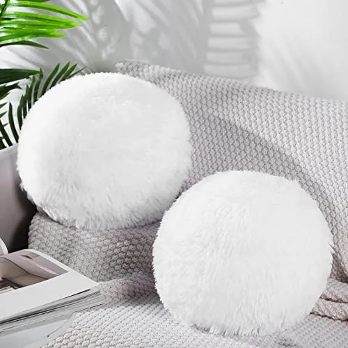 Cojin blanco peluche hotsell