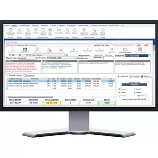 Sistema Completo Assistência Técnica Com Os, Vendas, Estoque