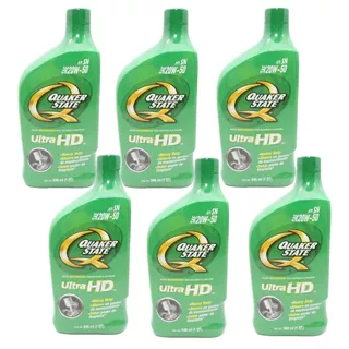 Aceite Multigrado Sae 20w50 Ultra Hd Quaker State 6 Botellas