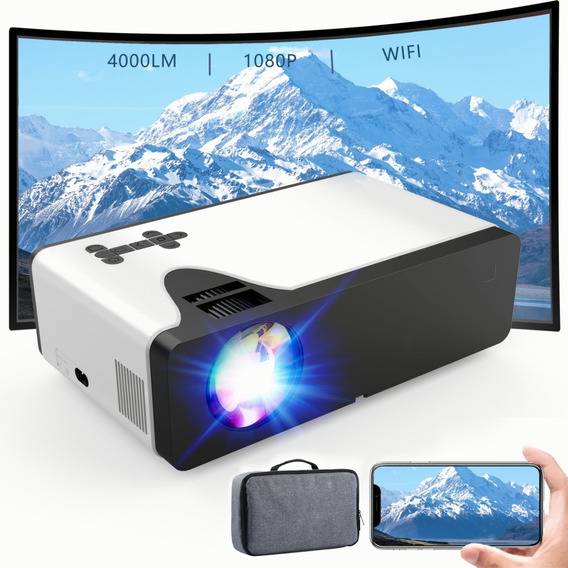 Proyector Wifi 4000lm 1080p Portatil Bluetooth Full Hd Mini