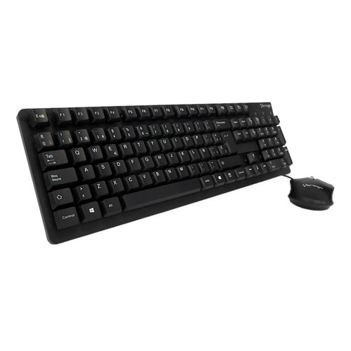 Kit de teclado y mouse Vorago KM-106 Español de color negro