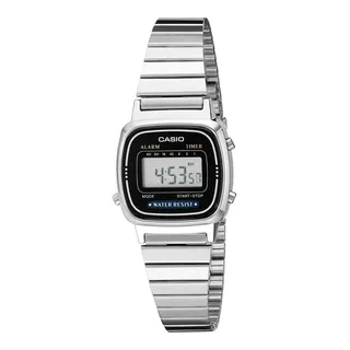 Reloj Casio La670 Metal Plata Para Dama 100% Original 