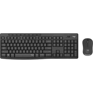 Kit De Teclado Y Mouse Inalámbrico Logitech Mk295 Español Latinoamérica De Color Negro