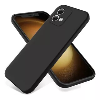 Capa Capinha Aveludada + Película 3d Vidro Para Moto G84