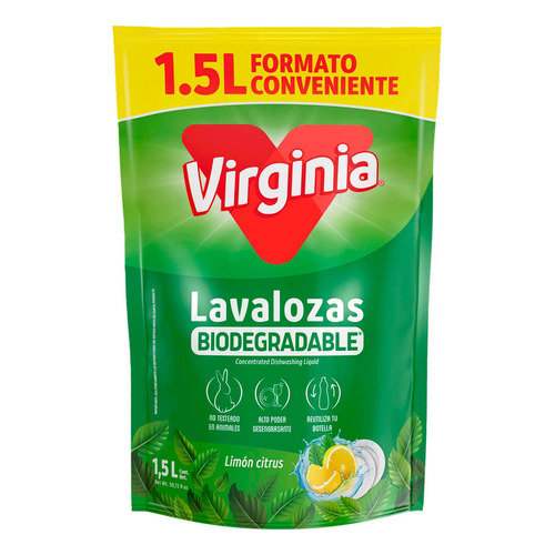 Lavaloza Concentrado Recarga Limón Citrus 1500ml