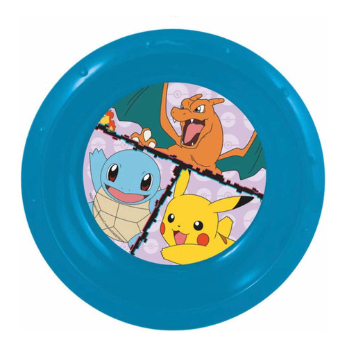 Pokemon Bowl Liso Color Turquesa