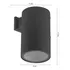 Packx2 Aplique Exterior Unidireccional M+ Lampara G45 Unilux Negro Cálido