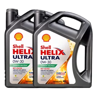 Kit Aceite Shell Helix Ultra 0w30 Vw Amarok 2.0 O V6 X8 Lts
