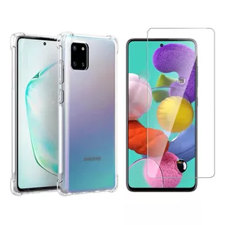 Capinha Capa Anti Impacto P/ Galaxy A51 + Pelicula De Vidro