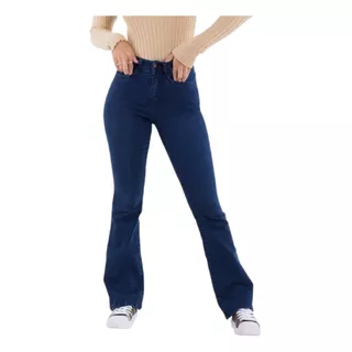 Pantalón Jeans Jean Mujer Oxford Elastizados Tiro Alto Dama