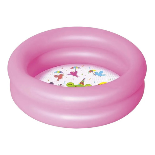 Pileta Inflable Redonda Exahome Akua Kids 61cm X 15cm 21l Color Rosa