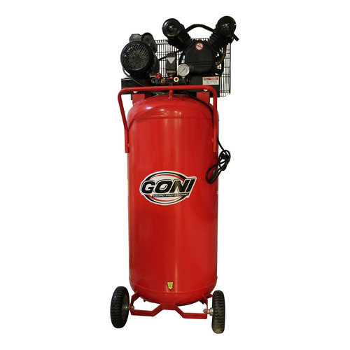 Compresor de aire eléctrico Goni 990 200L 5hp 220V rojo