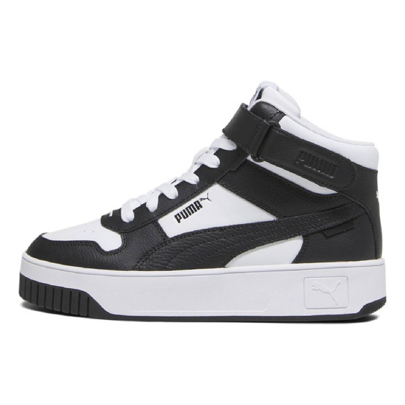 Tenis Puma Carina Street Mid color blanco/negro - adulto 23.5 MX