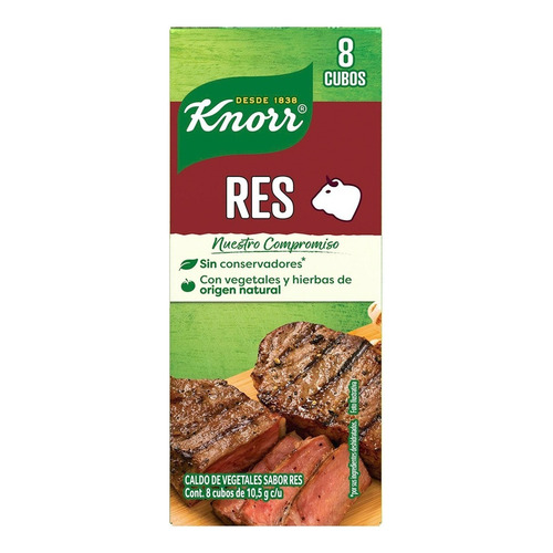 Caldo De Res Knorr 8 Cubos De 10,5 G