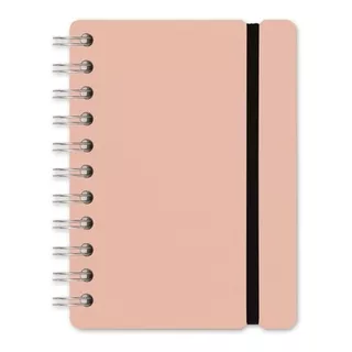 Cuaderno Studio A6 Rayado 80 Hojas Cuero Reciclado Duradero Color Rosa